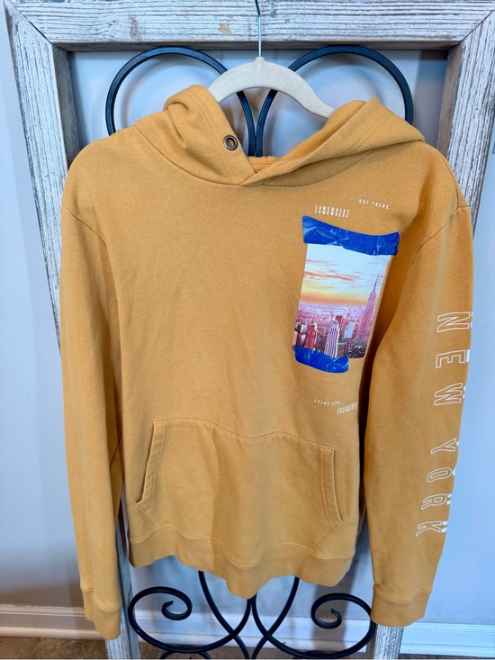 Aeropostale Other - Aeropostale New York NYC Empire State Building Graphic Hoodie Mustard Mens L